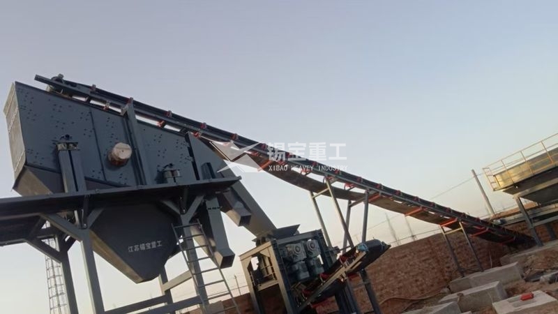 寧夏吳忠瀝青銑刨料破碎篩分設備現場
